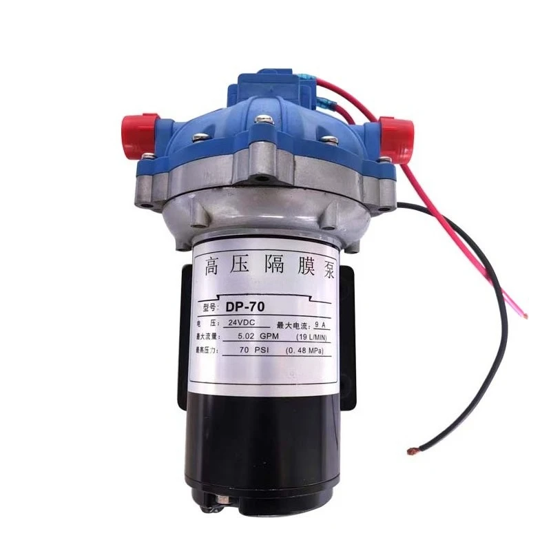 DP70 high pressure diaphragm pump 12v24v self-priming  spray sweeper DC pumping pump booster micro pump head