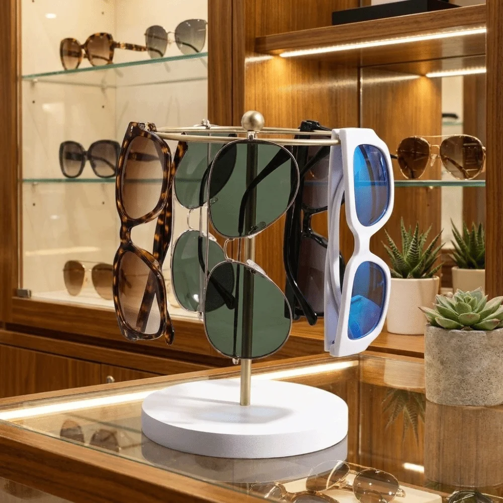 Space Saving Glasses Stand Multi-functional Detachable Eyeglass Organizer Minimalist Durable Eyewear Storage Holder