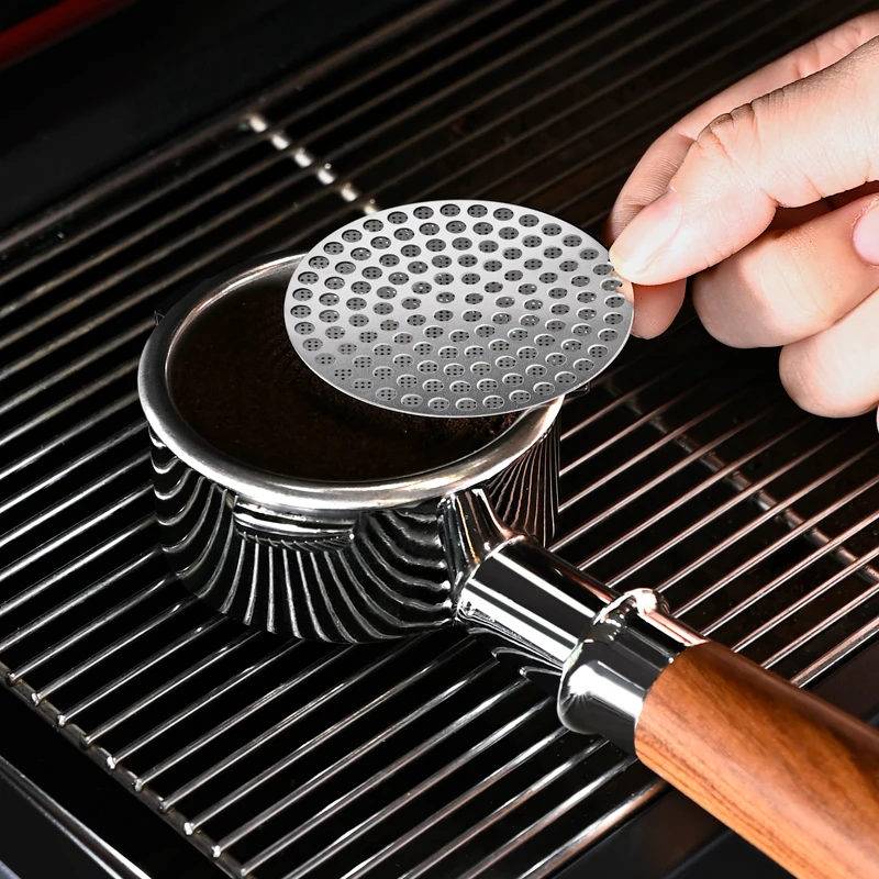 51/53/58mm Reusable Coffee Puck Screen 304 Stainless Steel Double Layer Coffee Filter Fine Mesh Professional Espresso Accessory