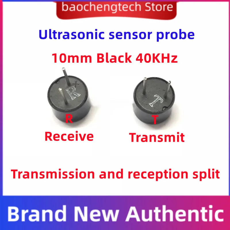 Imagem -02 - Transmissor do Receptor do Sensor Ultrassônico Shell Preto do Metal 40khz 16 mm 12 mm 10 mm r e t Tct4016t Tct40-16t 10 Pcs