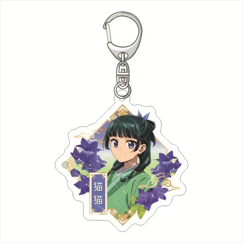 Anime The Apothecary Diaries Kusuriya No Hitorigoto Keychains Cartoon Figure Maomao Gao Shun Li Bai Key Chain Ring Bag Jewelry