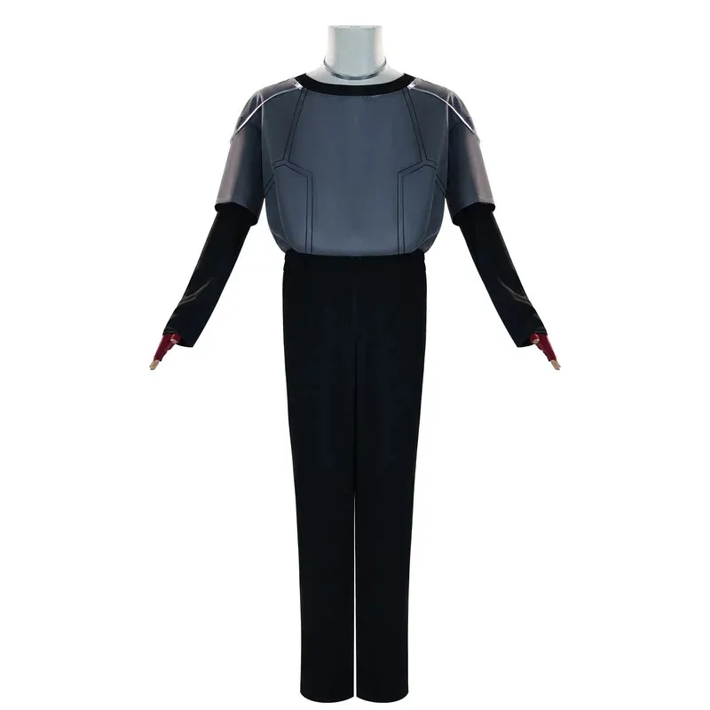 Alien Stage R7 Round7 Till Аниме Косплей Костюм Новая Мода Мужчины Женщины Серый Топ Брюки Ожерелье Пояс Комплект Партии Карнавальная Униформа