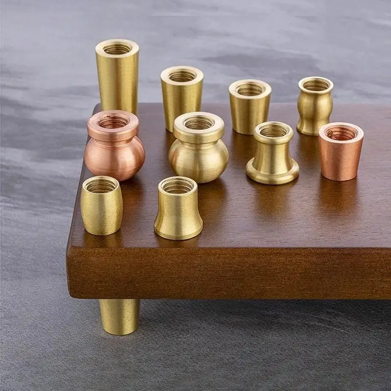 4er-Set Messingfüße für Holzbretter, rutschfeste Stabilisatoren für Schmuckkästen, Präsentationstabletts und Ausstellungsständer – Detail 10