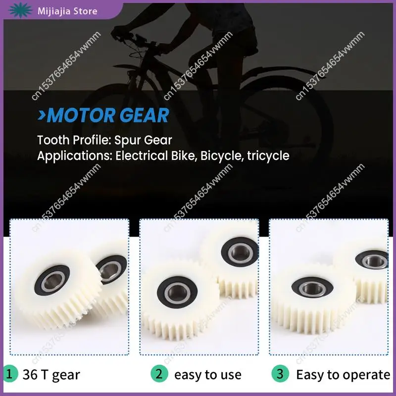 3 قطعة 36 الأسنان 38 مللي متر النايلون ترس المحرك الإلكتروني الكرة تحمل التروس ل Bafang دراجة كهربائية دراجة المبيعات