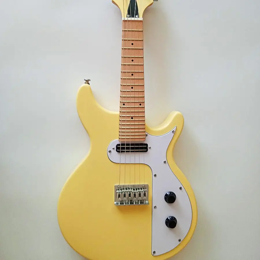 Electric Guitar 6string mini mandolin guitars cream yellow 2023 New