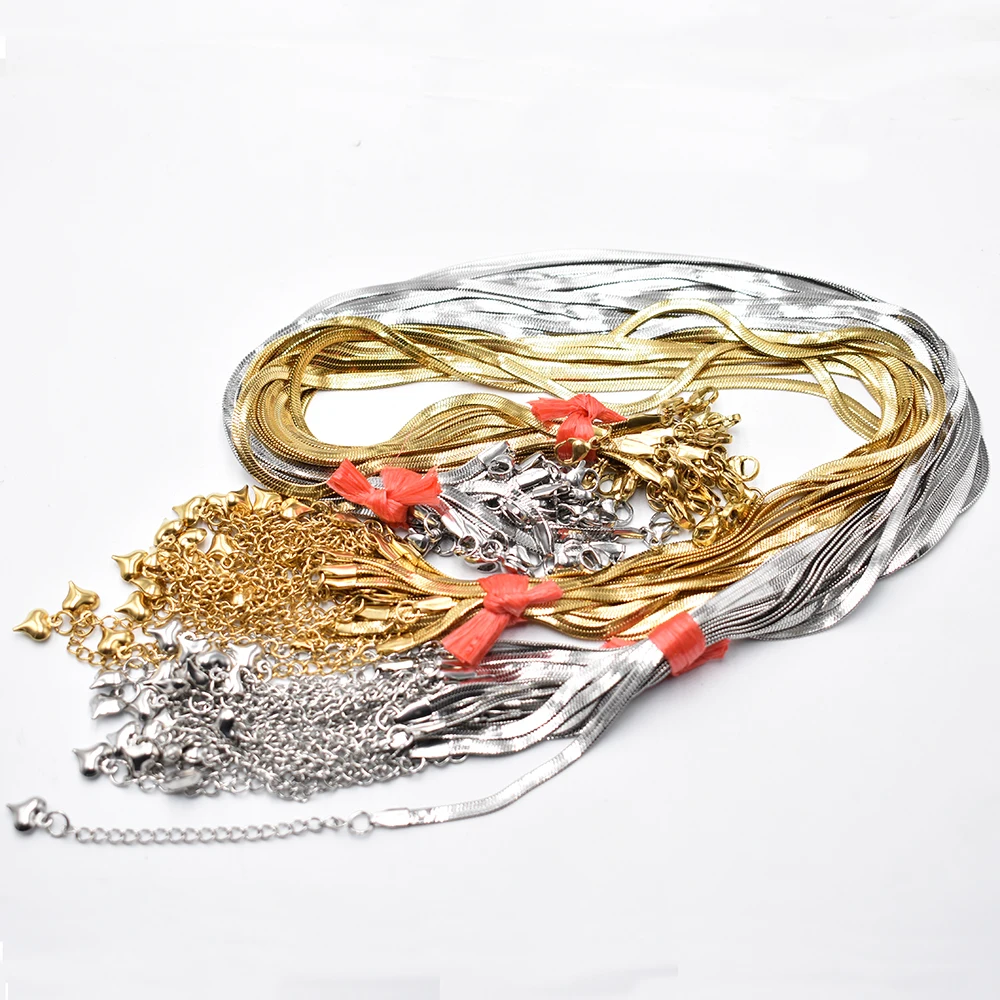 

Оптовая продажа, 20 шт., 3 мм, 40 см + 5 см, золотого цвета, нержавеющая сталь, цепочка в виде змеи, ожерелье, веревочная цепочка, застежка-лобстер, сделай сам, ювелирные аксессуары