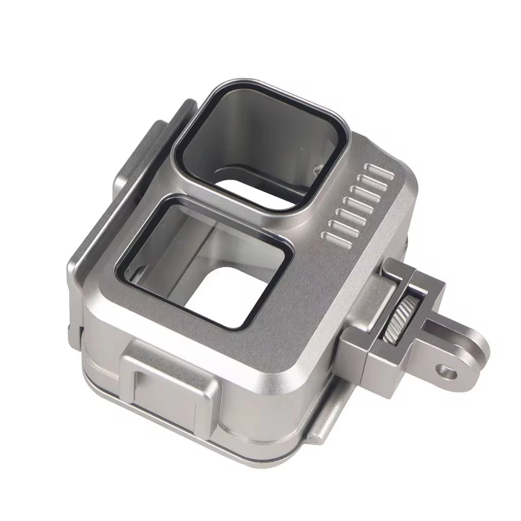 Metal 40m Waterproof Housing Case Dive Cage Rig for GoPro 13 12 11 10 9 Action Camera Underwater Vlog Frame Case Tripod Adapter