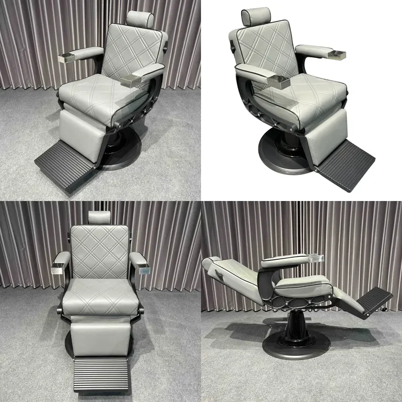 Modern Barber Chair for Men Comfortable Salon Styling Seat Durable Beauty Furniture for Haircut Shop