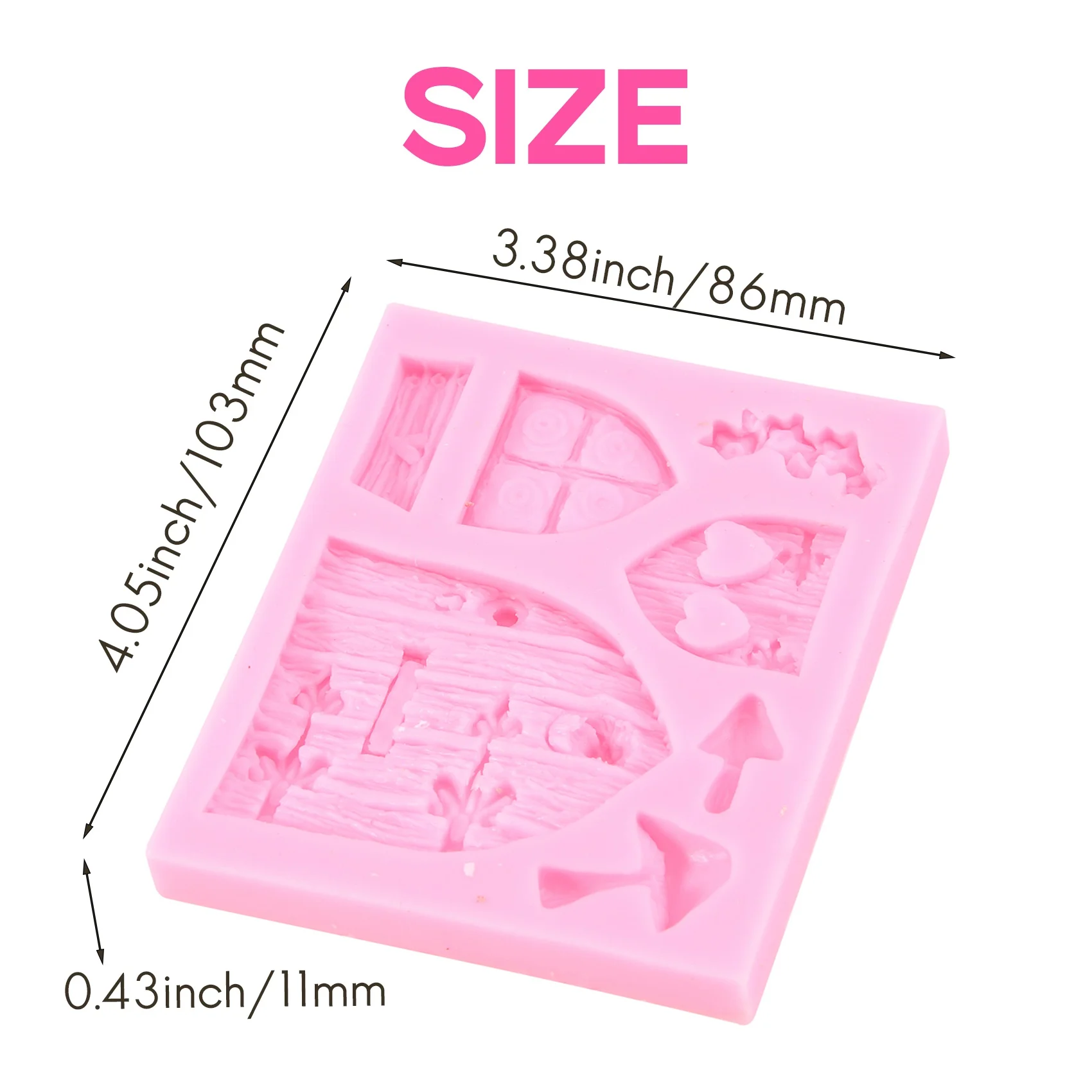 3D الجنية منزل الباب سيليكون فندان كعكة بالشيكولاتة Sugarcraft العفن أداة القالب HOT