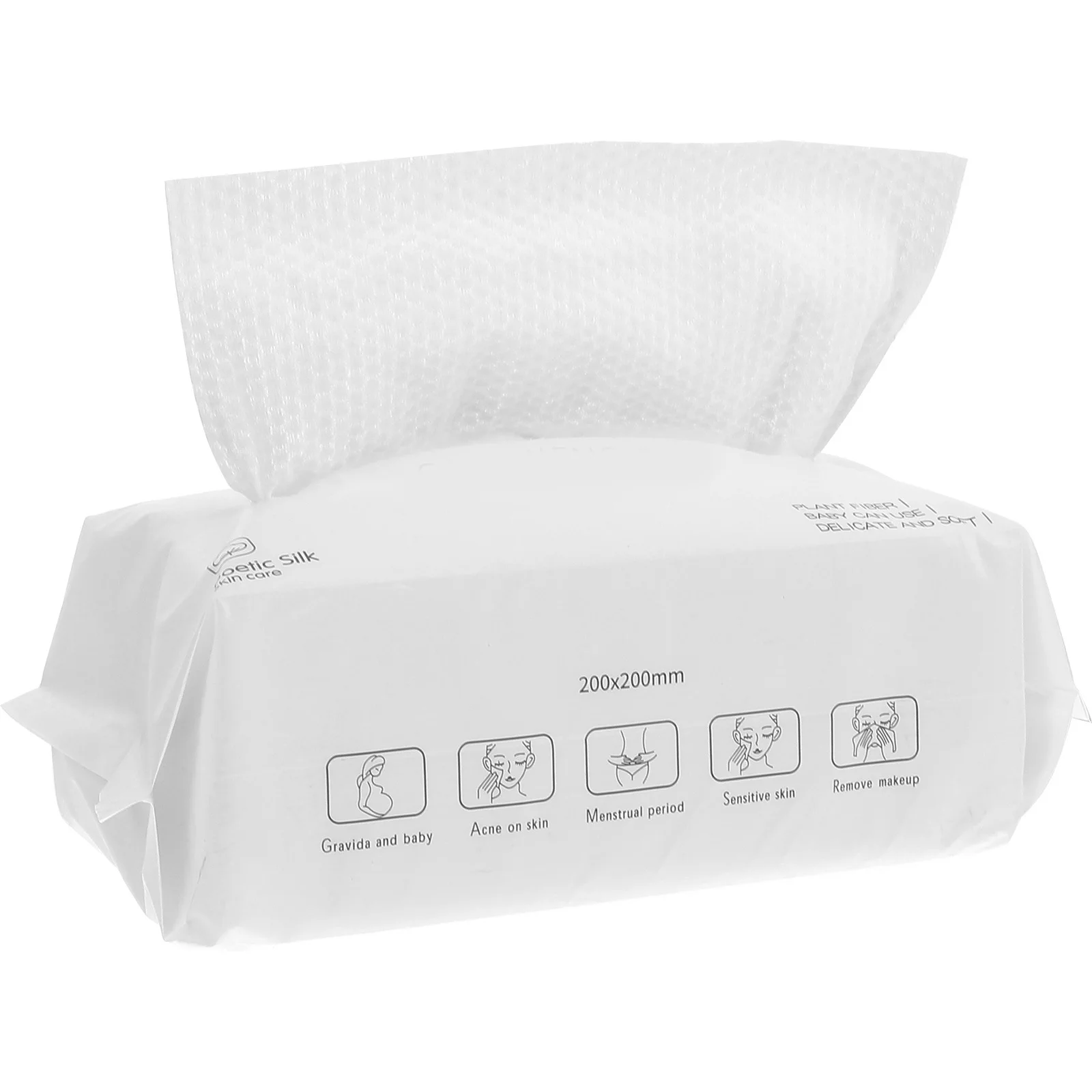 

100Pcs Cotton Facial Pads Ultra Thin Soft Facial Cleansing Towels Makeup Remover Towels Wet Dry Use for Skin Care