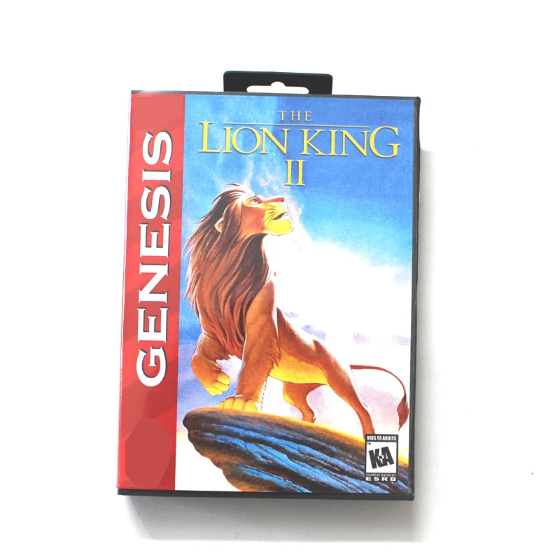 Игровая карта LionKing 2 MD, 16-битный чехол в США для Sega Megadrive Genesis с розничной коробкой