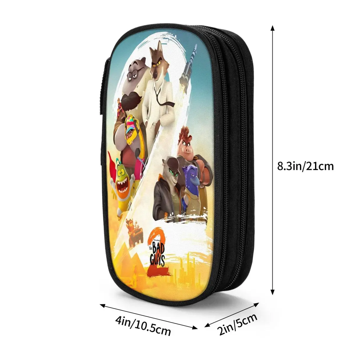 2025 The Bad Guys 2 пеналы с героями мультфильмов, классические сумки для ручек для студентов, большие вместительные офисные подарочные пеналы