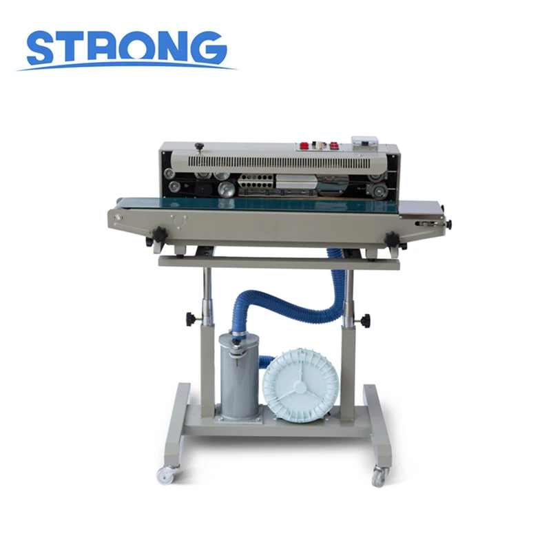 Automatic Continuous Gas Sealing Aerating Band Sealer Machine Gas Flush for Foil Pouch Sealing Machine Date Printing
