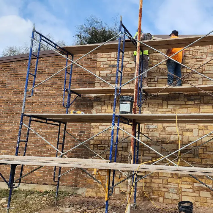 عجلة السقالات مدمجة مع السقالات الفولاذية المجلفنة والسقالات الواجهة تقدم جودة استخدامًا ممتازًا في البناء