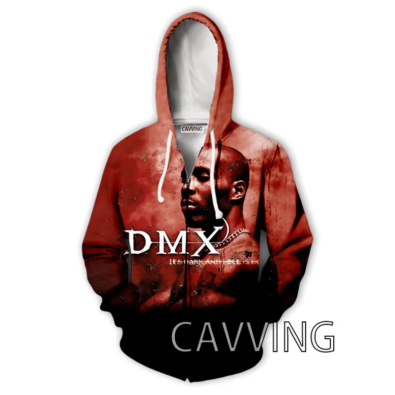 

CAVVING 3D Printed Rapper DMX Zipper Hoodies Zip Hooded Sweatshirt Harajuku Hoodie Sweatshirt for Men/women Z02
