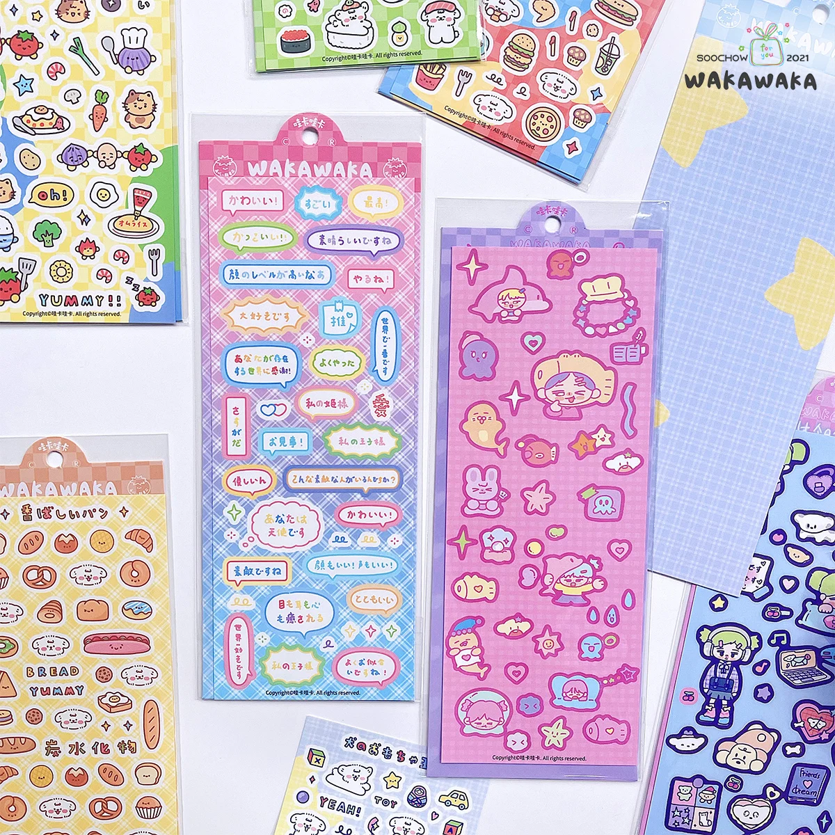 Kawaii naklejki ze zwierzętami styl graffiti Scrapbooking Deco naklejki Diy rzemiosło artystyczne Album śliczne naklejki papiernicze