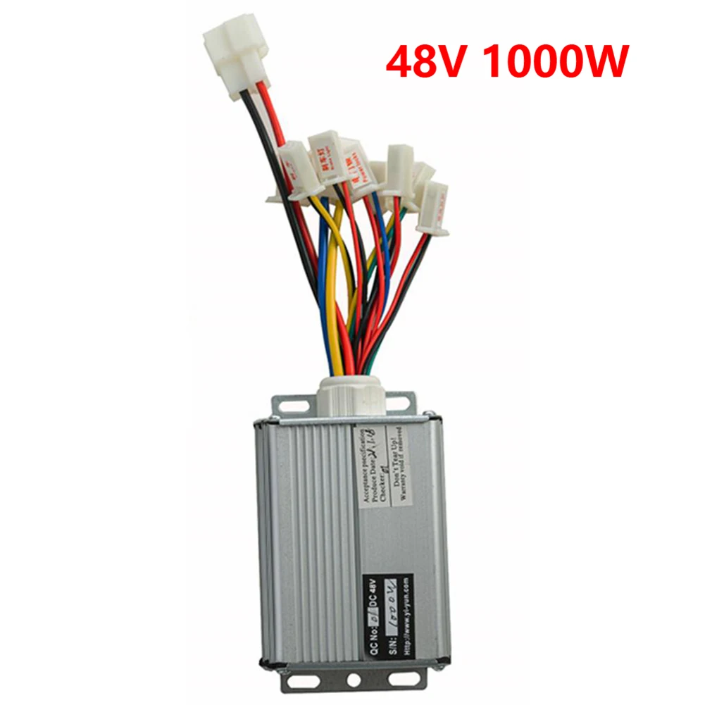 Electric Bike Controller 36/48V 1000W Electric Bicycle E-bike Scooter Replacements Brush DC Motor Speed Controller