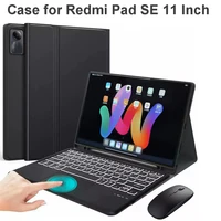 Funda para Xiaomi Redmi Pad SE 11 pulgadas funda con teclado Bluetooth desmontable para Redmi Pad SE 11