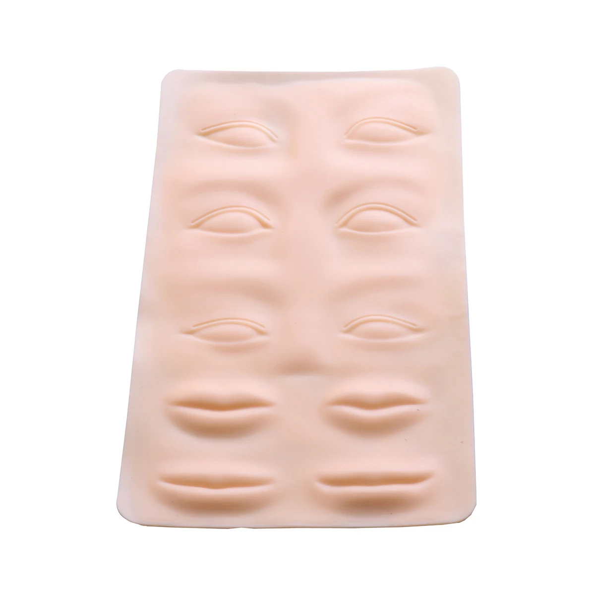 

1pc Silicone Practice 3D Eyebrow Lip Training Tool Fake Skin Skin Practice Sheet For Artists Beginners