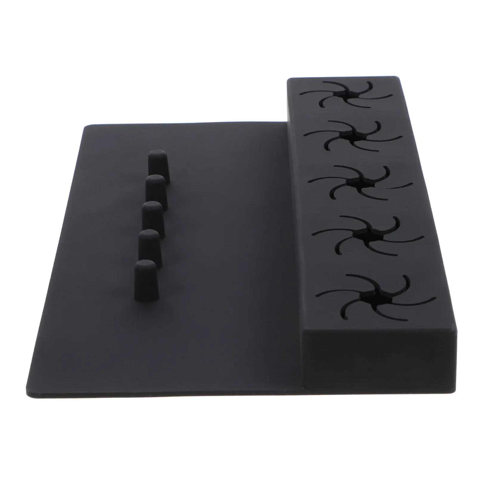 

Silicone Nail Polish Bottle Holder Five Groove Stand Nail Art Tool Home Salon Manicure Accessory Easy Clean Manicure Accessories