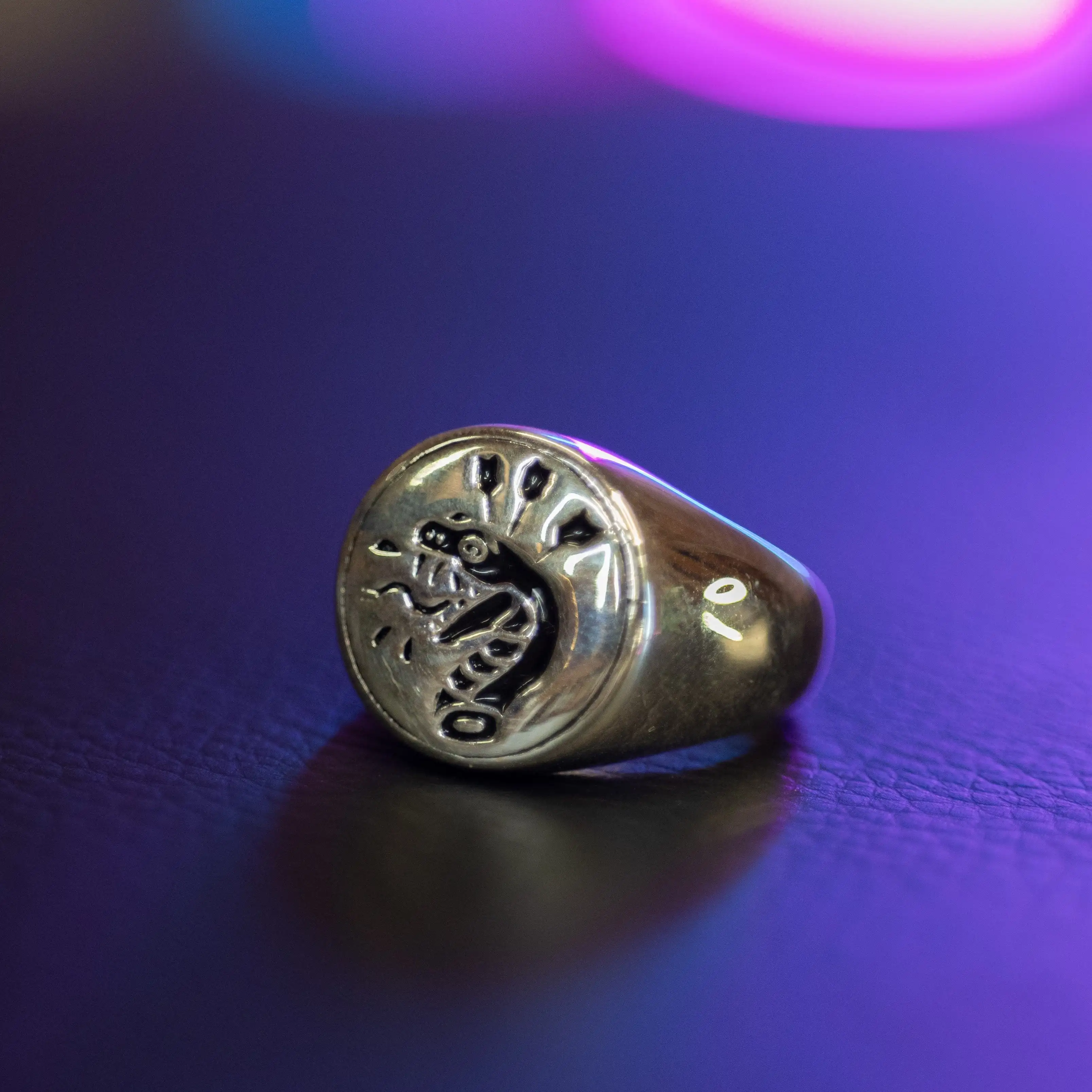 Luxury Felled Serpent Men Women Ring Stainless Steel Silver Plated Jewelry Anel Masculino Decoration Couple Gift Anillo Hombre