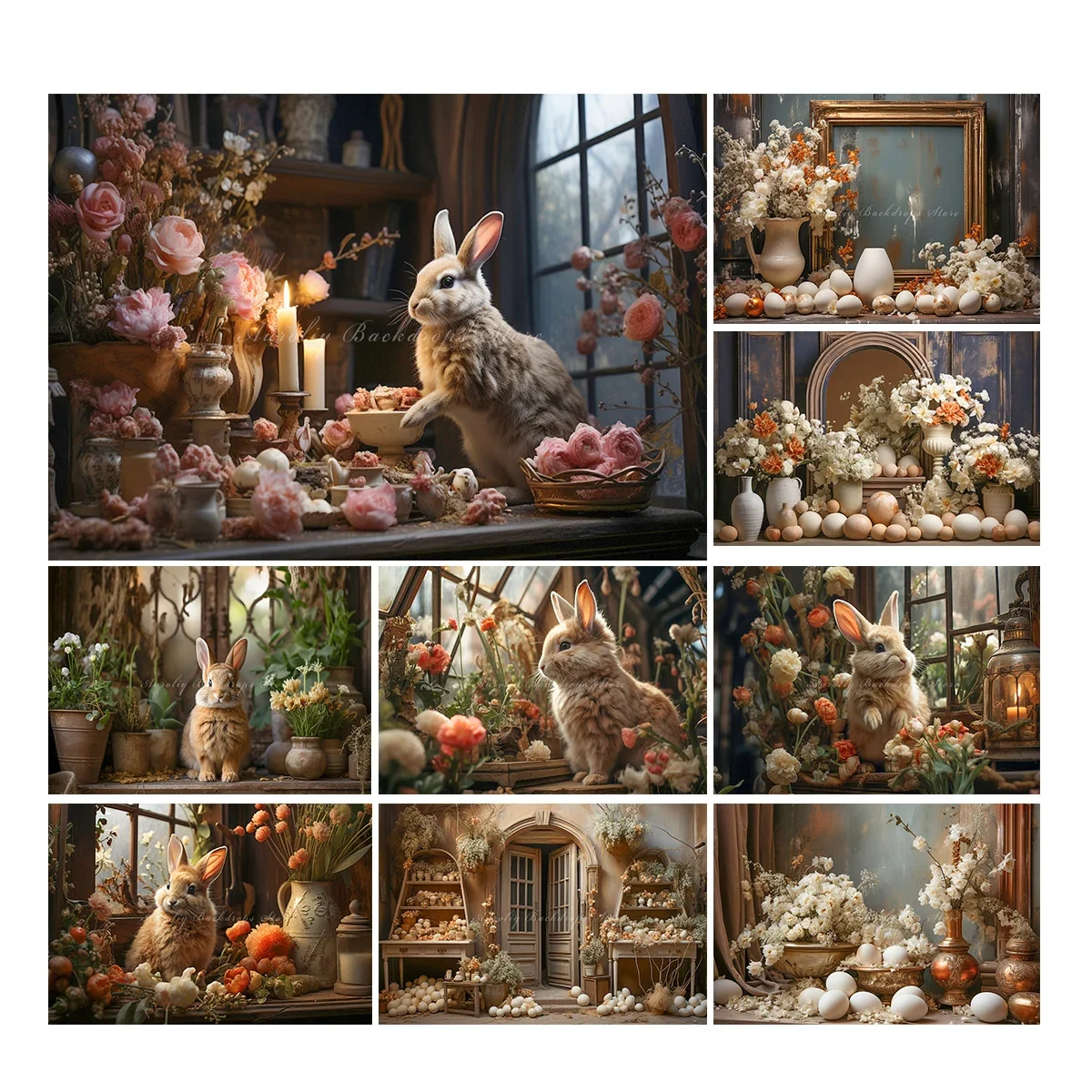 

Пасхальный стол с растениями и цветами, фон для фотосъемки, детский торт, Smash, декор для фотосессии, кроличьи яйца, фоны для детей и взрослых