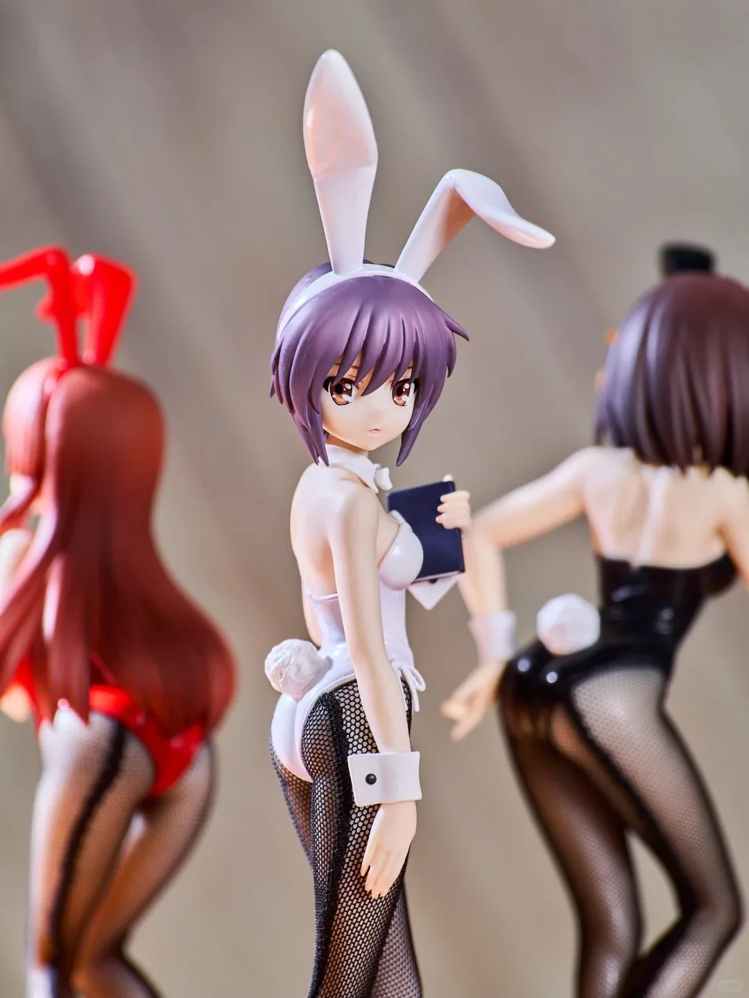 Hot Furyu Suzumiya Haruhi‑Chan No Yuuutsu Bicute Bunnies Figure Nagato Yuki 24cm Collectible Model Desktop Ornament Gift