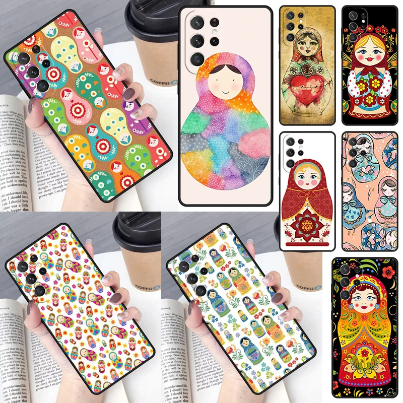 Russian Dolls Matryoshka Phone Case for Samsung Galaxy S26 Ultra S25 S24 S23 S22 S21 S20 Note10 Plus FE Cover