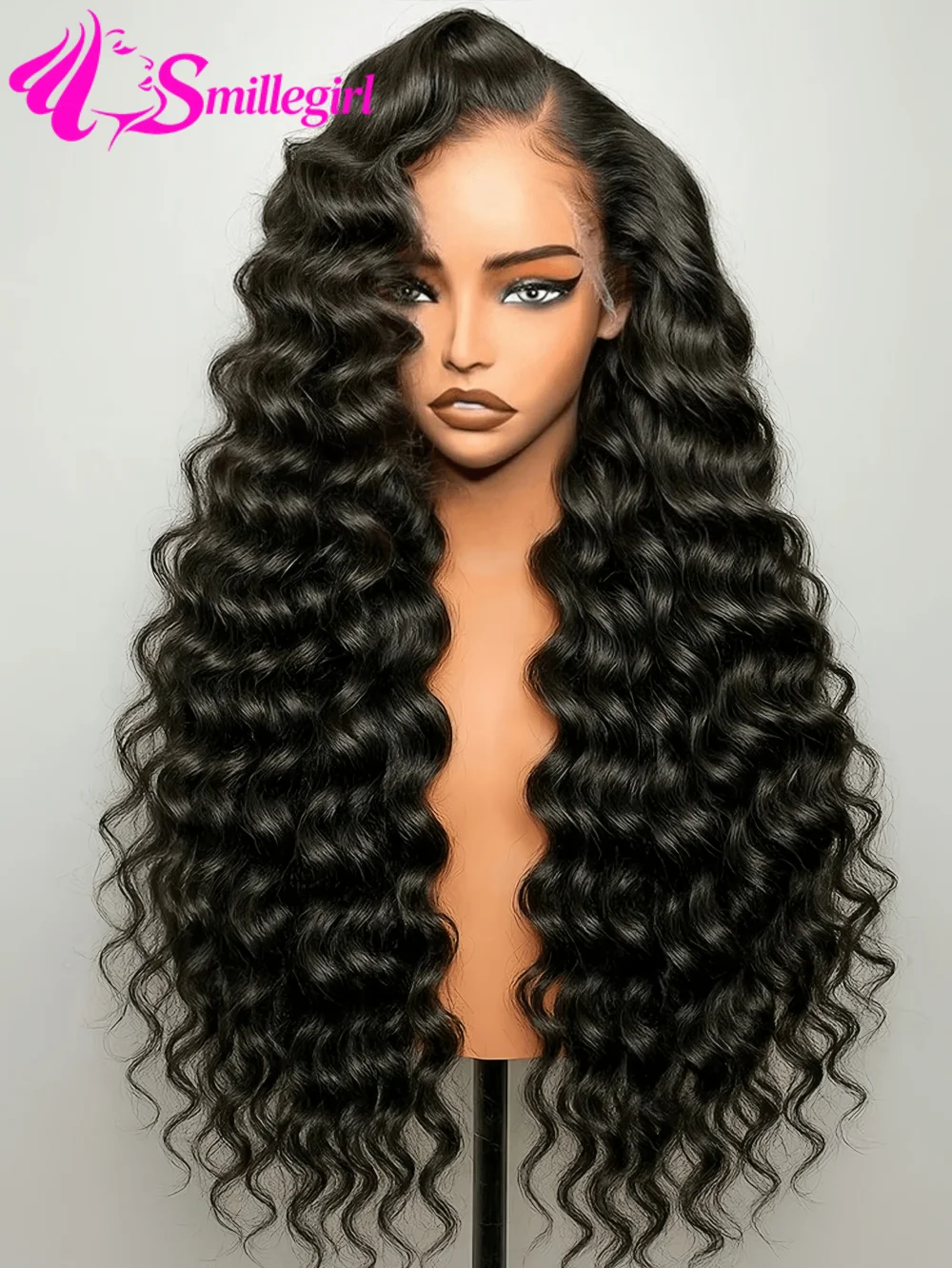 

40 Inch Loose Deep Wave Lace Front Wigs Human Hair 13x6 HD Transparent Deep Wave Lace Front Wigs For Women 200% Density Curly Lace Front Wig Pre Plcked Deep Wave Brazilian Long Inch Wigs