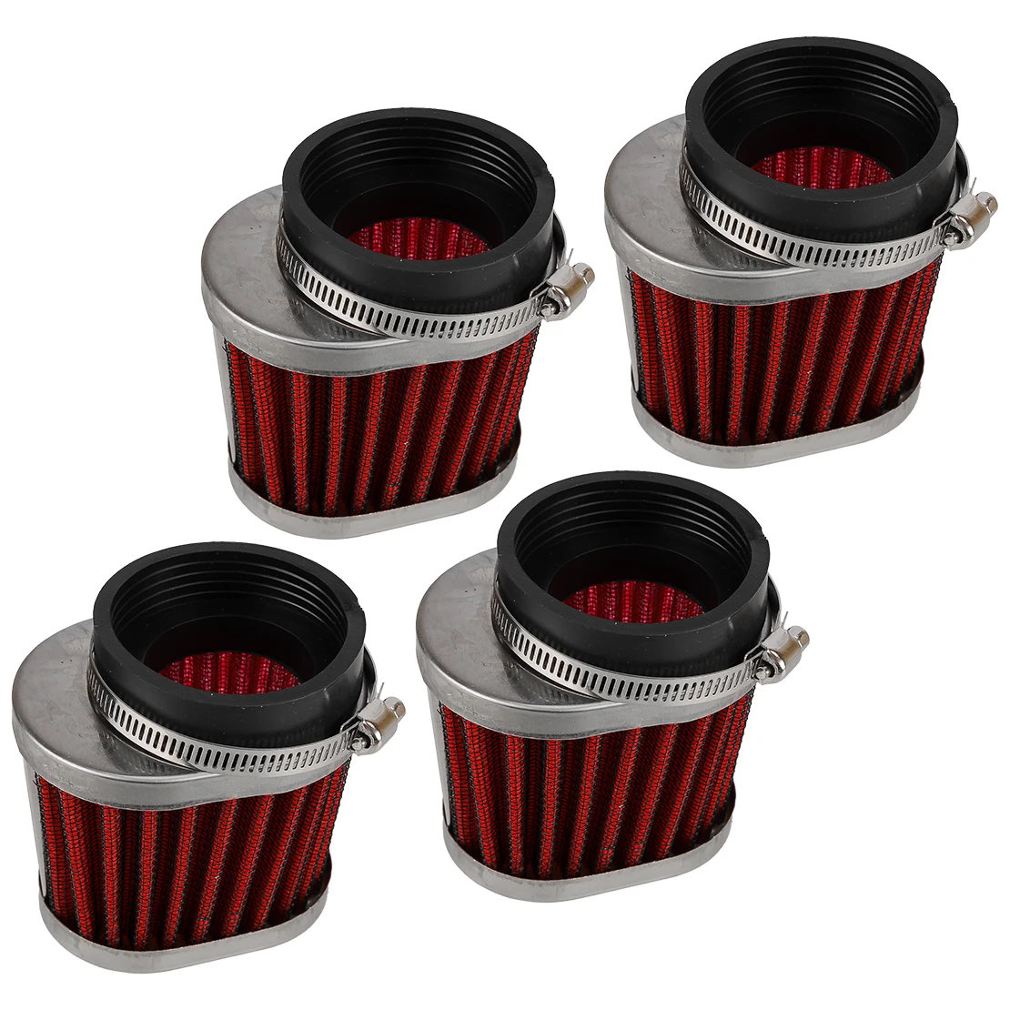 

4Pcs 54mm Carburetor Oval Pod Air Cleaners Filters Fit for Honda CB650 CB750 CB900 CB1000 CB1100 CBX New