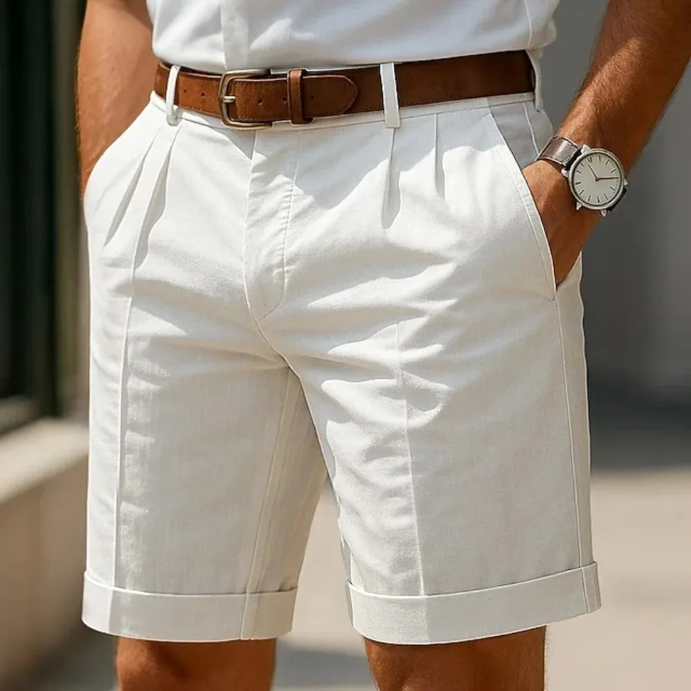 Thumbnail 2 - #25 Trending Mens Cotton Linen Summer Shorts Right Now