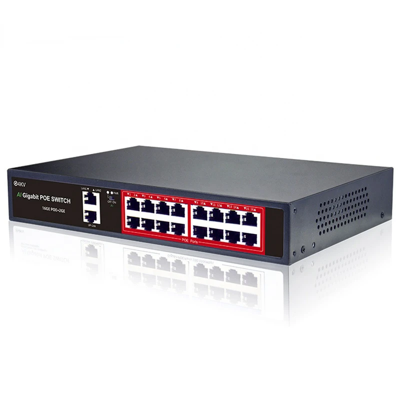 POE Gigabit 16 Port Network Switch