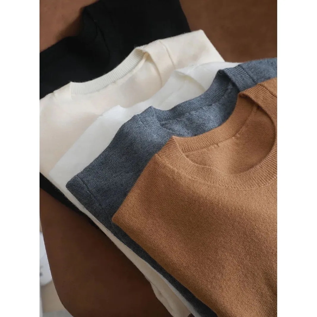 

Autumn Winter Women Knitted Pullovers O Ne Sweater Ba 2024 Faion Ladies Sweater Other Material 00% Spring ting Year S...