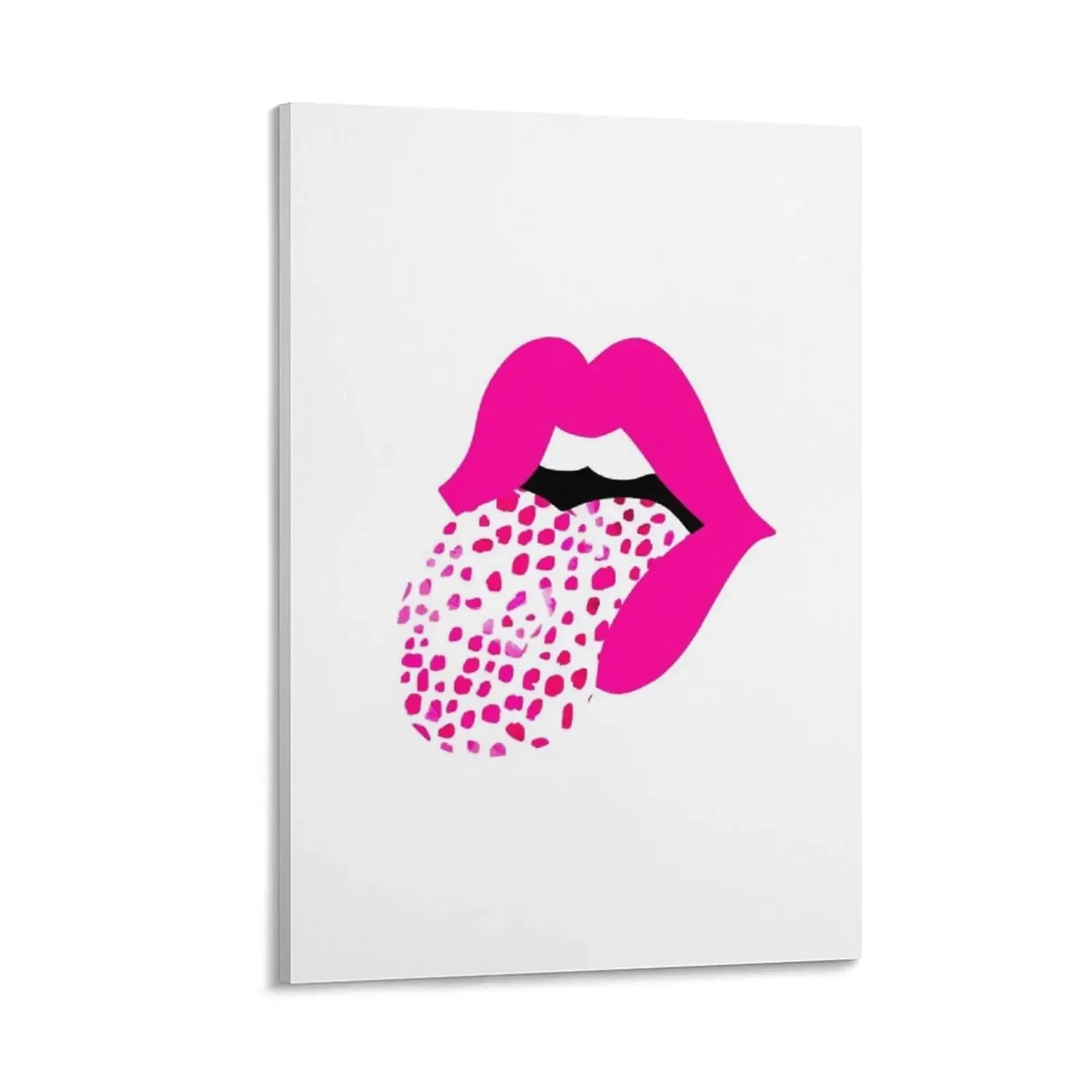 

pink cow print tongue Canvas Painting wall decoration Decorative painting for bedroom Decorative paintings
