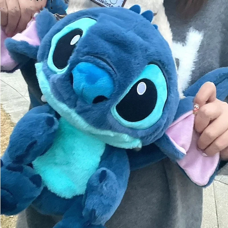 New Stitch Doll Backpack Anime Disney Girl Jk Plush Doll Large Capacity Snack Cosmetics Storage Creative Backpack Birthday Gifts