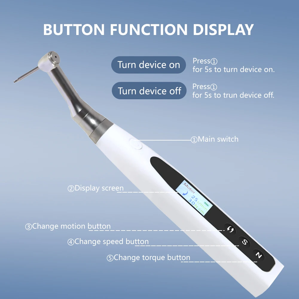 Dental Implant Electric Torque Wrench Universal Screwdriver with 16PCS Screw for Implantation Dentistry Repair Tool