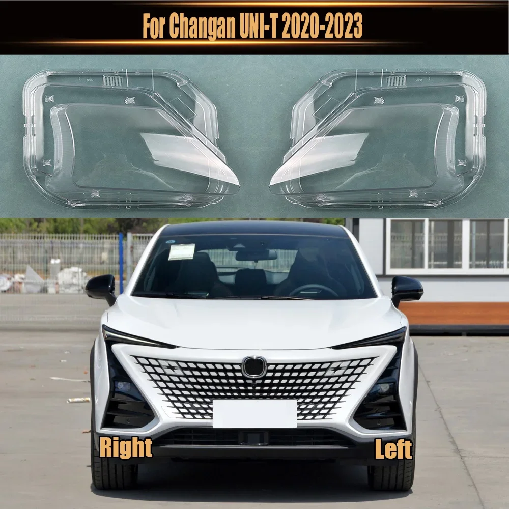 For Changan UNI-T 2020-2023 Headlamp Lamp Shell Transparent Mask Headlight Cover Lens Plexiglass Replace Original Lampshade