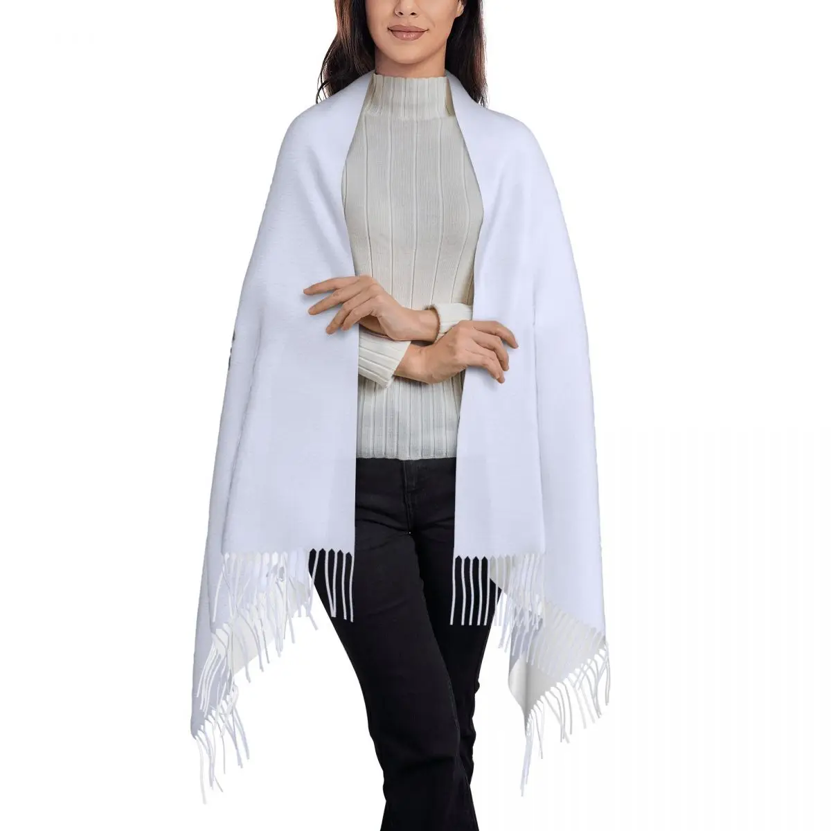 Ladies Long Walking The Sighthounds Scarves Women Winter Soft Warm Tassel Shawl Wraps Whippet Greyhound Dog Scarf