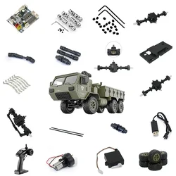 6-wheel Army Truck FY004 Full Set of Accessories Receiving Plate Tires Front Middle/Rear Axle Steering Gear Gearbox