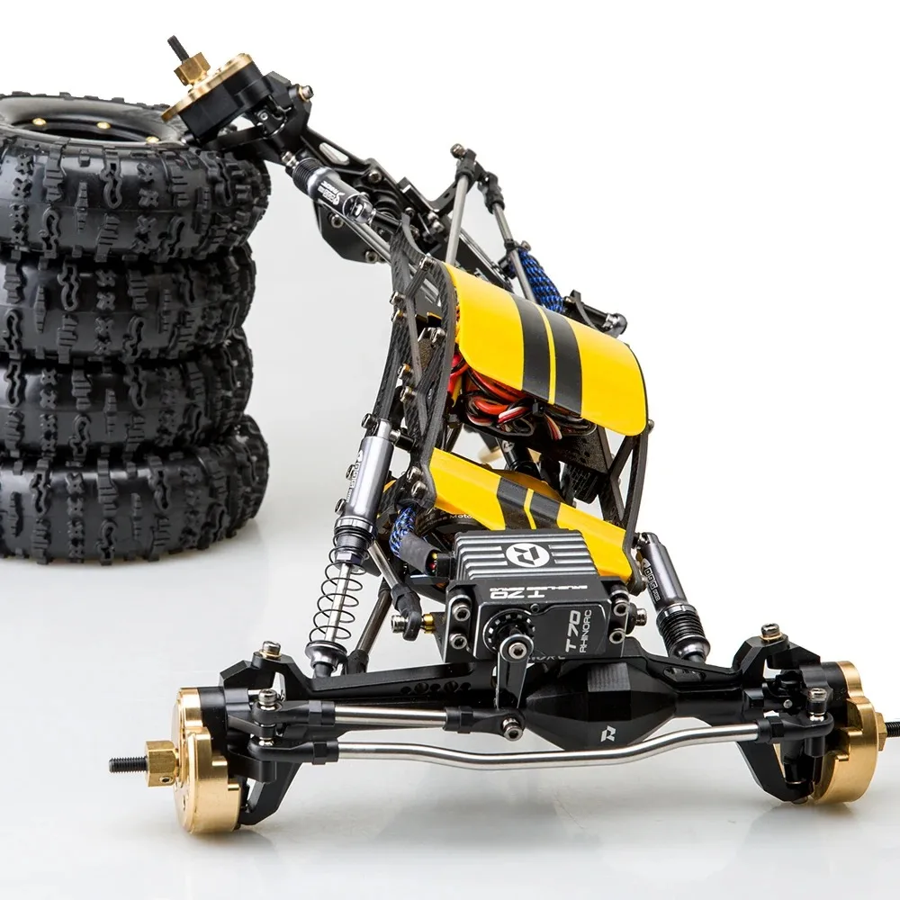 RHINORC Yue Coupe 4WS Carbon Fiber RC Crawler RTR 335mm WB Lightweight LCG MOA Competition Rig