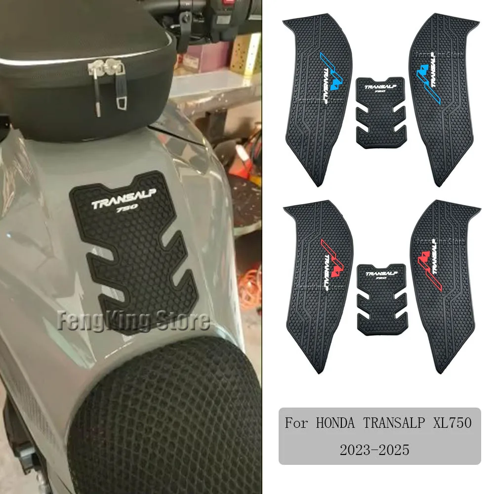 

For HONDA TRANSALP XL750 2023-2025 Motorcycle rubber fuel tank sticker anti slip sticker, scratch resistant and wear-resistant
