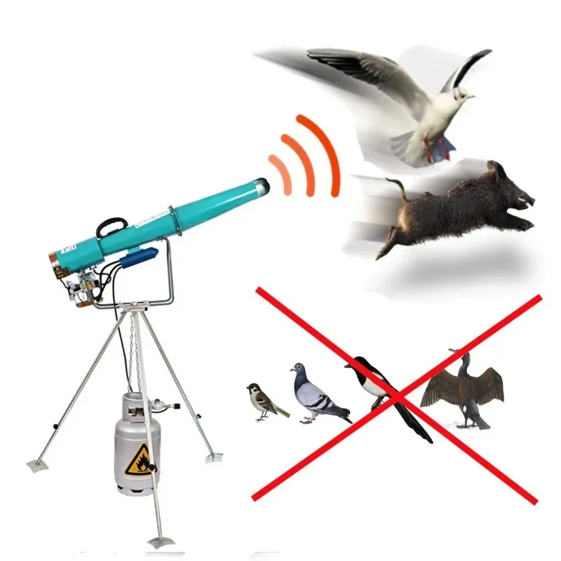 Bird Scare Gun, Pig Wolf Elephant Monkey Scare, Sound Cannon for Airports and Agriculture