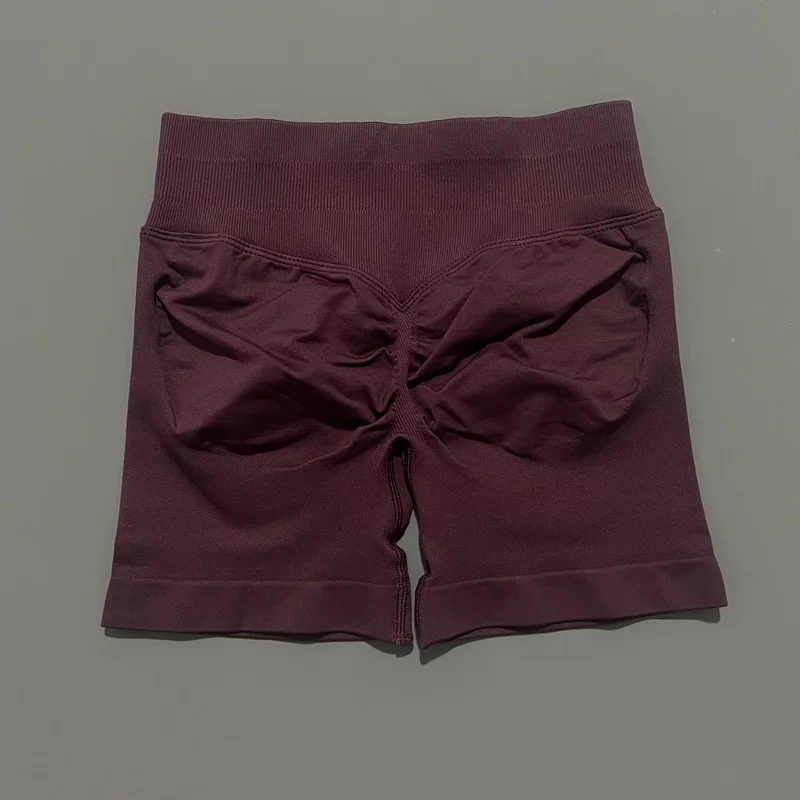 HISTELLO Sportshorts 4.5" Dames Yoga Shorts Naadloze Lage Taille Scrunch Bum Gym Leggings Workout Stretch Fitness Sportshorts