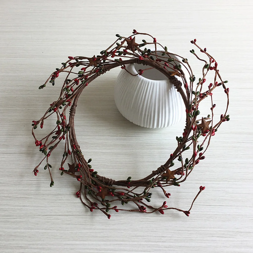 

Christmas Wreath Garland Decor Festival Hanging Pendant Artificial Supplies Door