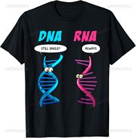 Funny DNA RNA Genetics Humor Graphic Tee Unisex Casual Science Gift Biologist Apparel Geek Streetwear Double Helix Design