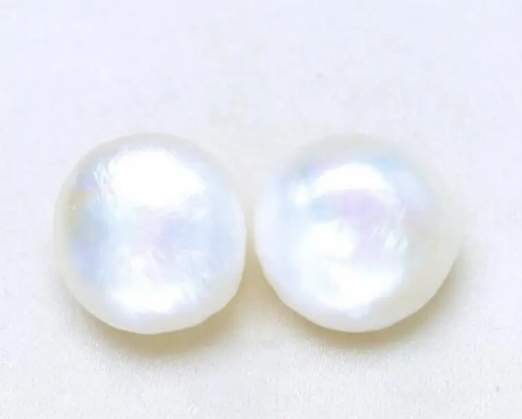 Wholesale price GORGEOUS pair of 11-12mm south sea BAROQUE white pearl earring 925 SILVER