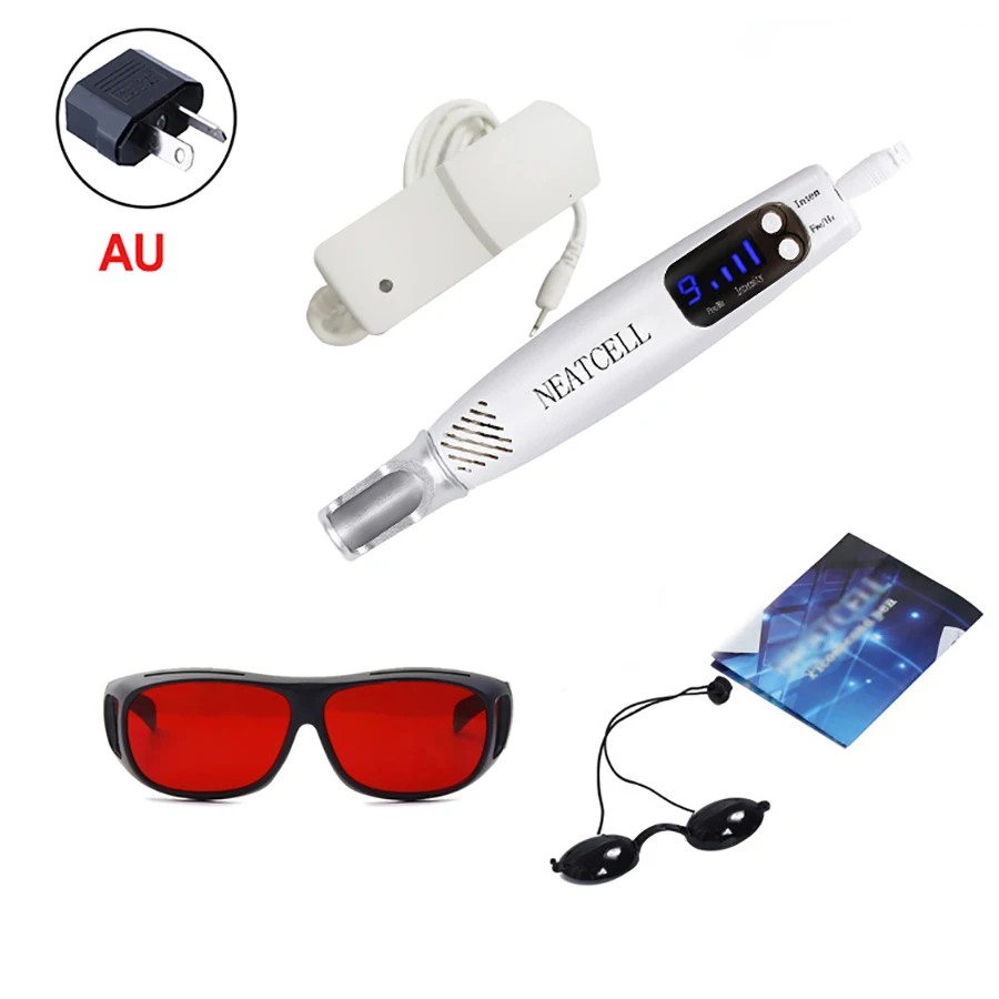 Picosecond Laser Pen Red Blue Light Therapy Tattoo Remove Scar Mole Freckle Removal Dark Skin Care Handheld Beauty Device