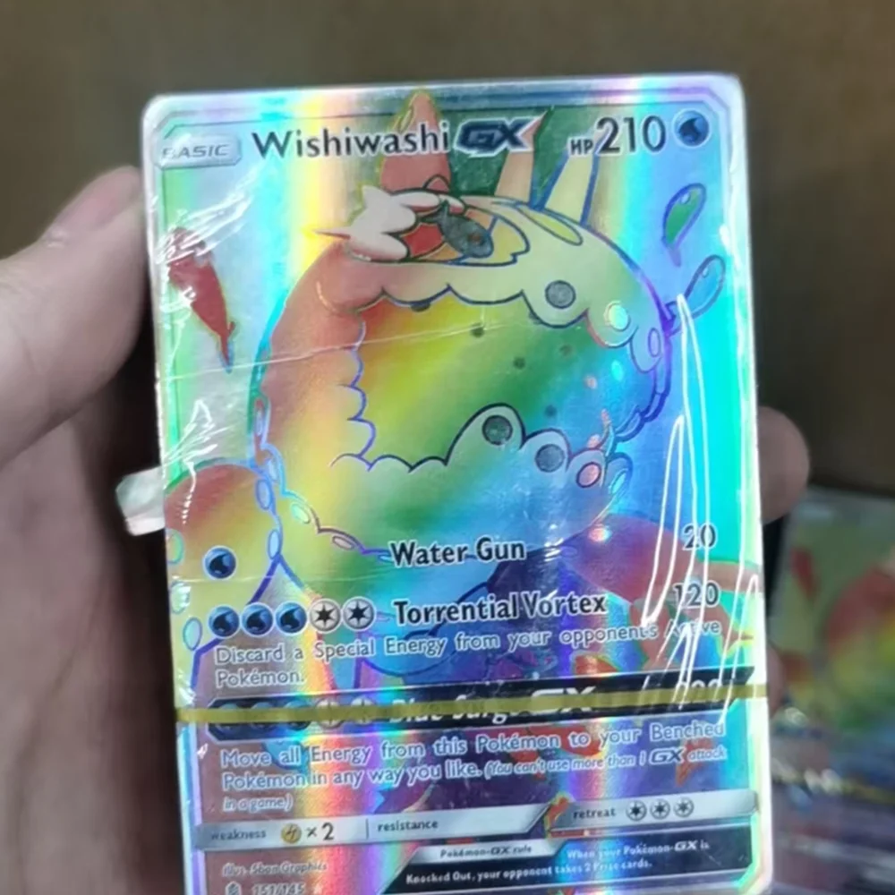 BLUBU Аниме Карты с покемонами GX Tag Team Vmax EX Mega English Shining PTCG Game Battle Carte Коллекция карточек Игрушки для детей Gi