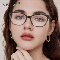 VICKY, nueva moda, gafas de lectura con luz azul para mujer, diseño Simple personalizado, ojo de gato, se pueden personalizar con prescripción