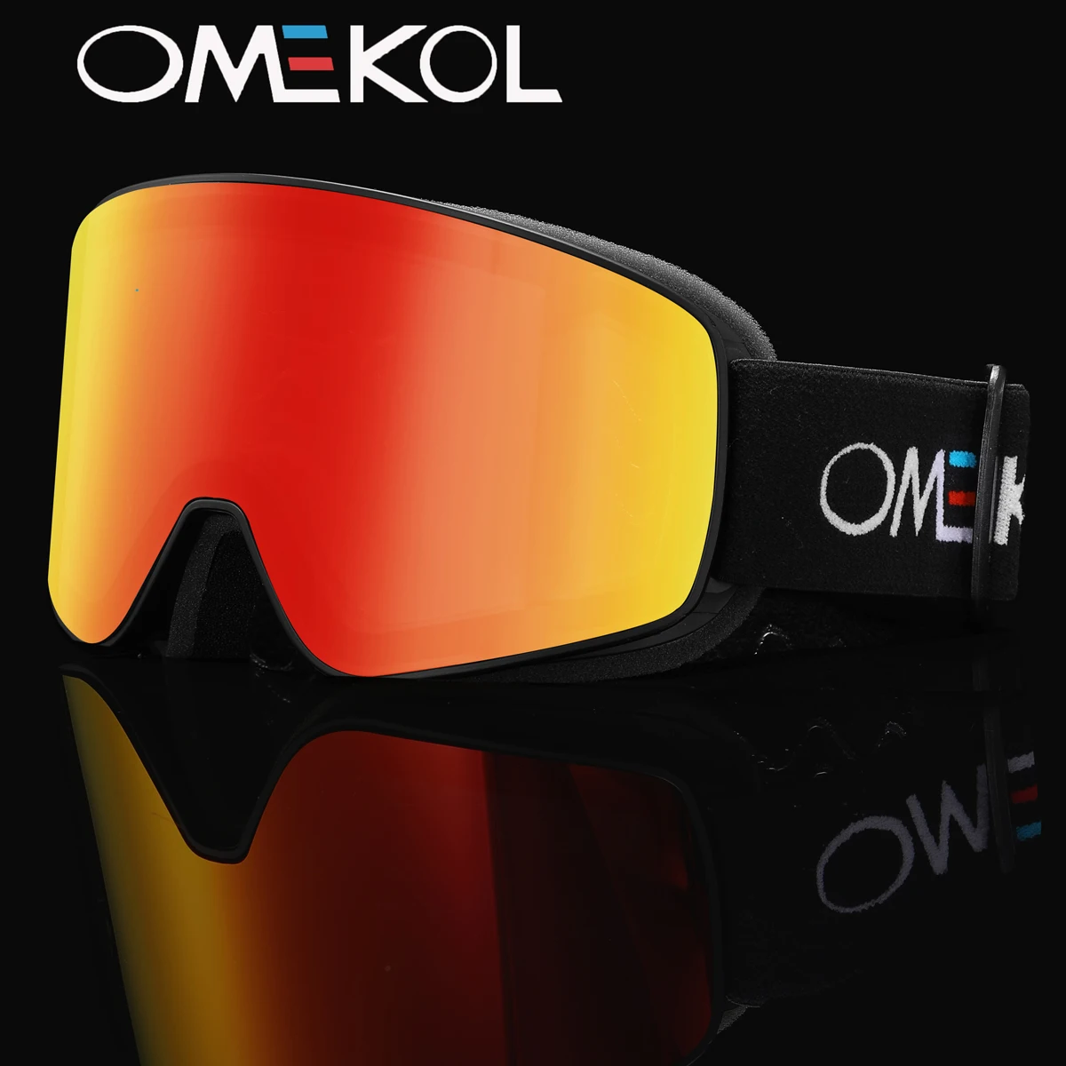 OMEKOL BRAND NEW Double Layers Anti-Fog Ski Goggles Snowmobile Eyewear Outdoor Sport Snow Snowboard Glasses